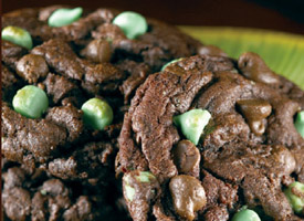 american fund raising mint double chocolate cookie